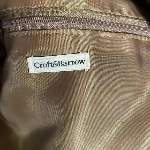 Croft & Borrow Crocheted Knit Light Brown Shoulder Bag - Picture 7 of 10